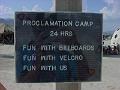 Proclamation camp